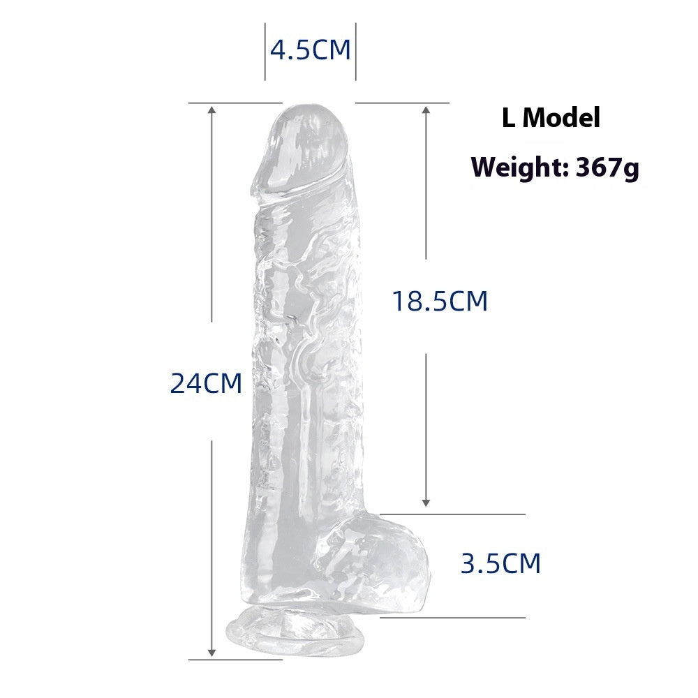 Seven Size Full Series Transparent Female Dildo