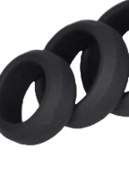 FlexiPlay 6-Piece Silicone Horseshoe Ring Set – Adjustable Scrotum & Penis Bondage Rings