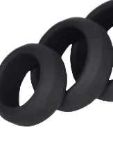 FlexiPlay 6-Piece Silicone Horseshoe Ring Set – Adjustable Scrotum & Penis Bondage Rings