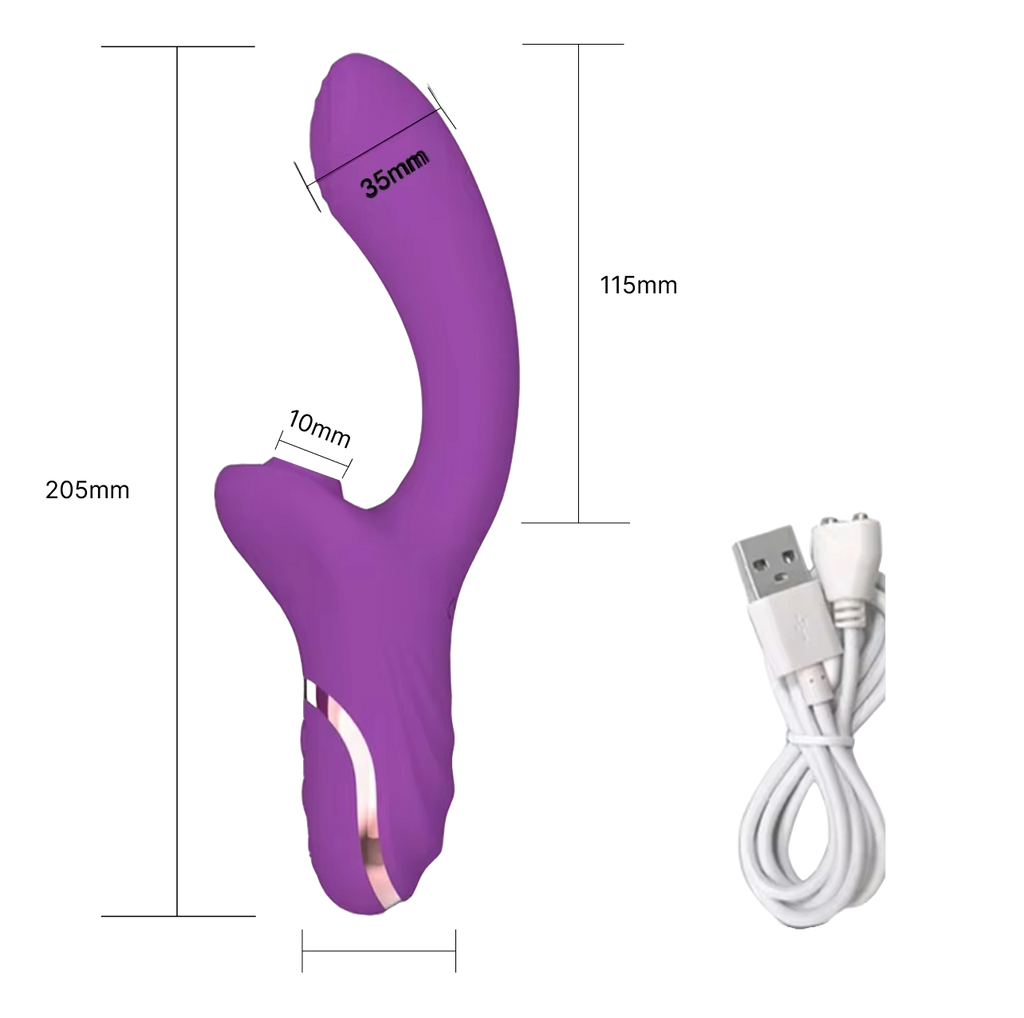 Dual-Action Clitoral & G-Spot Sucking Vibrator