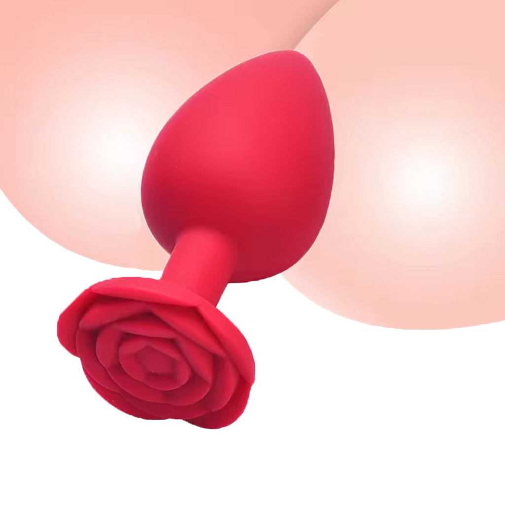 Rose Flower Silicone Anal Beads Set