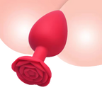 Rose Flower Silicone Anal Beads Set
