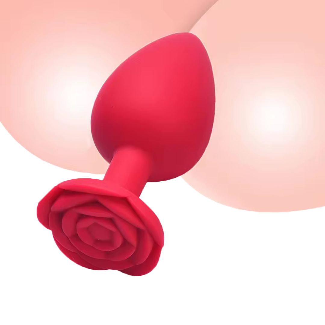 Rose Flower Silicone Anal Beads Set