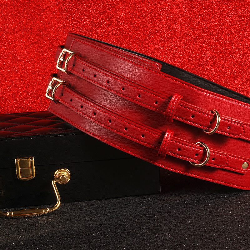 VelvetBond Fashion Restraint Set – PU Leather Bondage Collection