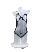 Lace Allure Mesh Bodysuit – Tight Sheer Lingerie for Women