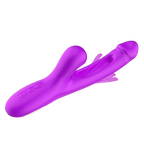 BlissBunny 3-in-1 Red Rabbit Vibrator – Sucking, Thrusting & Flapping Pleasure Toy