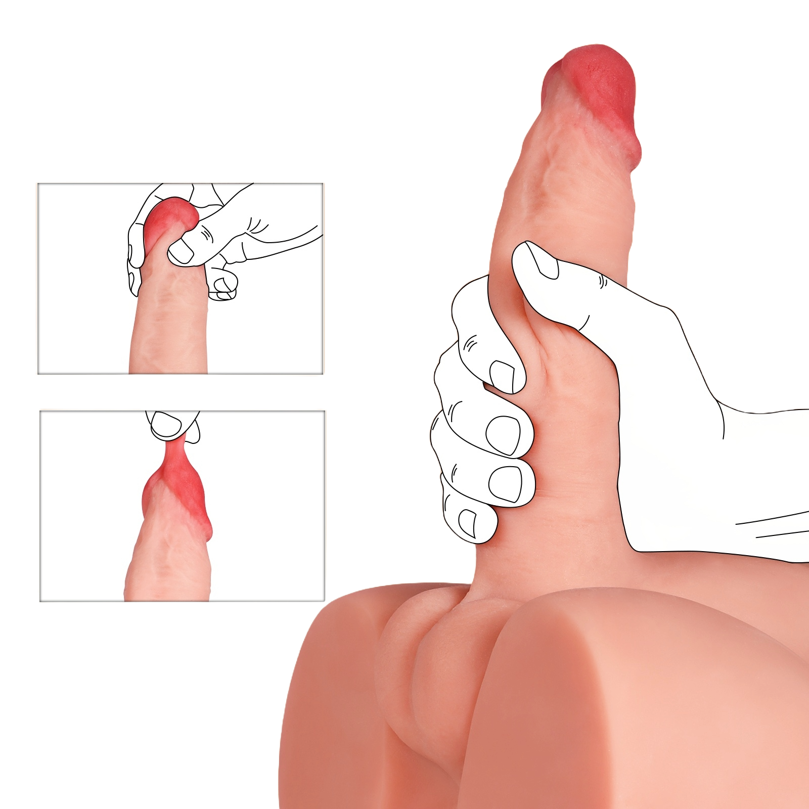 PleasureMate Male Doll – 7 Thrusting Modes Adult Toy for Women