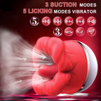 RoseLuxe 10-in-1 Vibrator – Tongue & Clitoral Stimulator for Women & Couples
