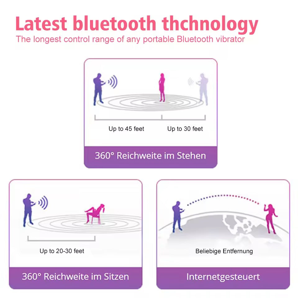 Bluetooth App-Controlled Clitoral & G-Spot Vibrator