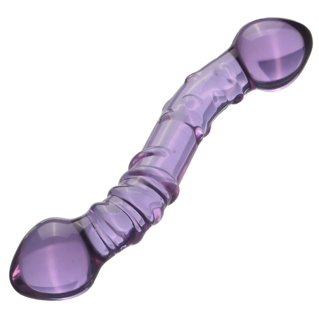 S-Curved Transparent Double-Headed Glass Toy for Women