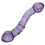 S-Curved Transparent Double-Headed Glass Toy for Women