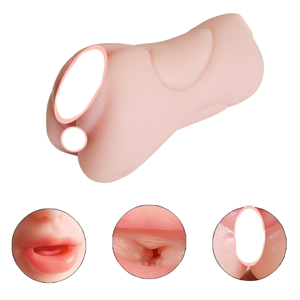 Men’s Fashion Simple Male Masturbator – Double-Headed TPE Pleasure Cup