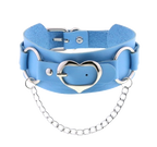 SkySpike Punk Leather Choker – Egirl Cosplay & Bondage Neck Accessory