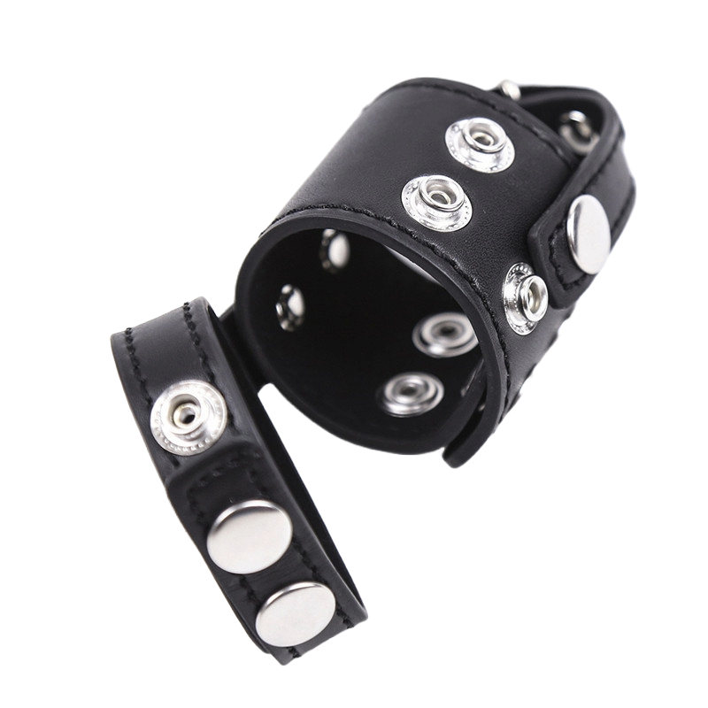 PowerExtend Men’s Cock Bondage & Extension Set – Leather & Alloy Restraint Toy