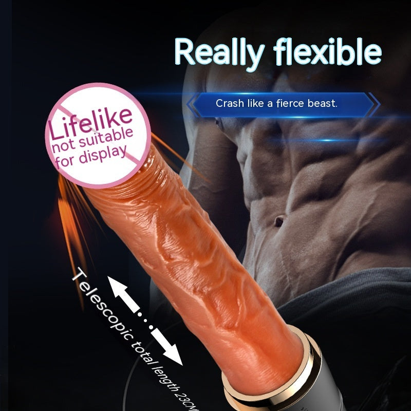 PowerMotion Automatic Thrusting Dildo – Heated Tongue Lick Edition