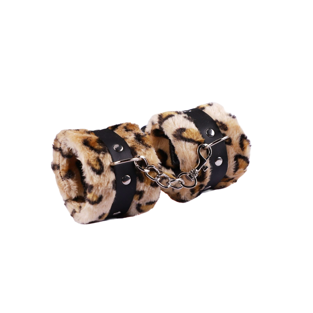 VelvetGrip PU Plush Handcuffs – Soft BDSM Restraint Toy for Adults