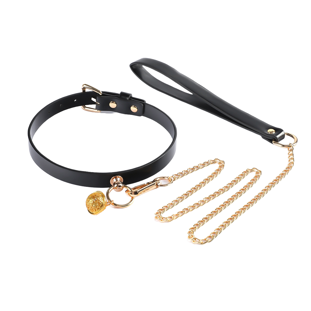 Dominion 8-Piece SM Bondage Set – Handcuffs, Gag, Whip & Collar with Storage Bag