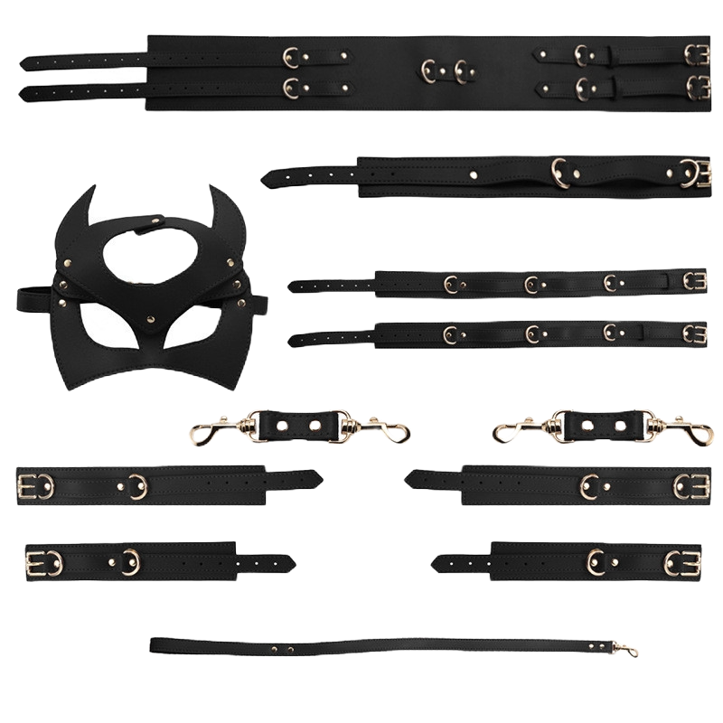 VelvetBond Fashion Restraint Set – PU Leather Bondage Collection