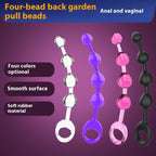 Transparent Jelly Color Four Beads Butt Plug