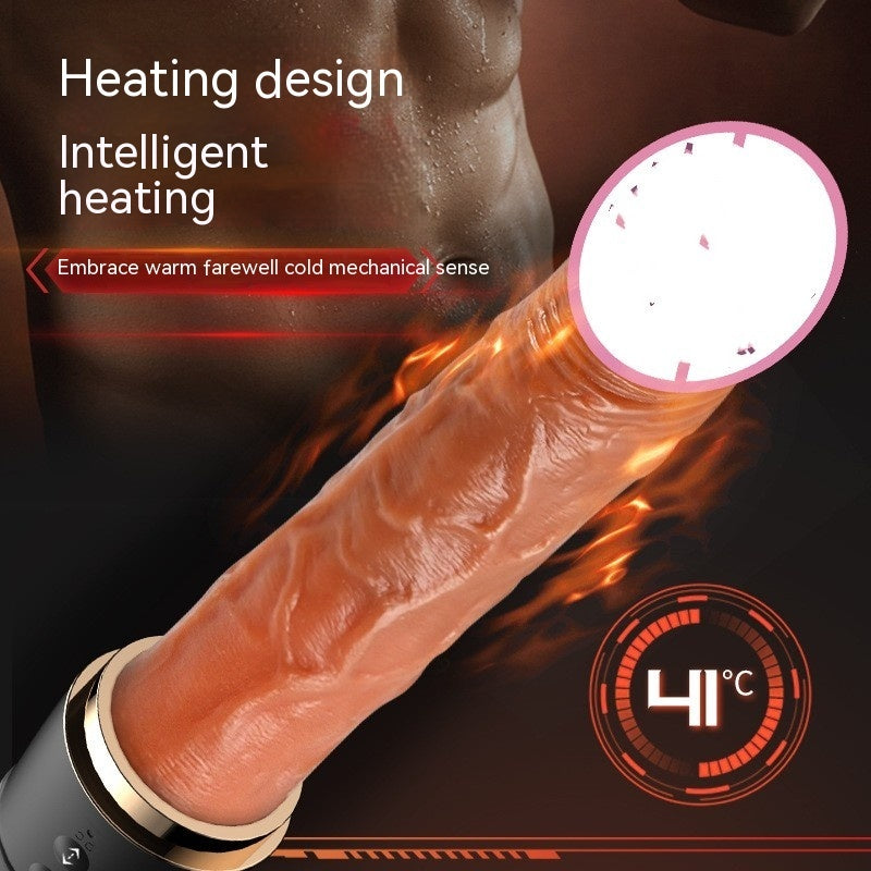 PowerMotion Automatic Thrusting Dildo – Heated Tongue Lick Edition