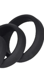 FlexiPlay 6-Piece Silicone Horseshoe Ring Set – Adjustable Scrotum & Penis Bondage Rings