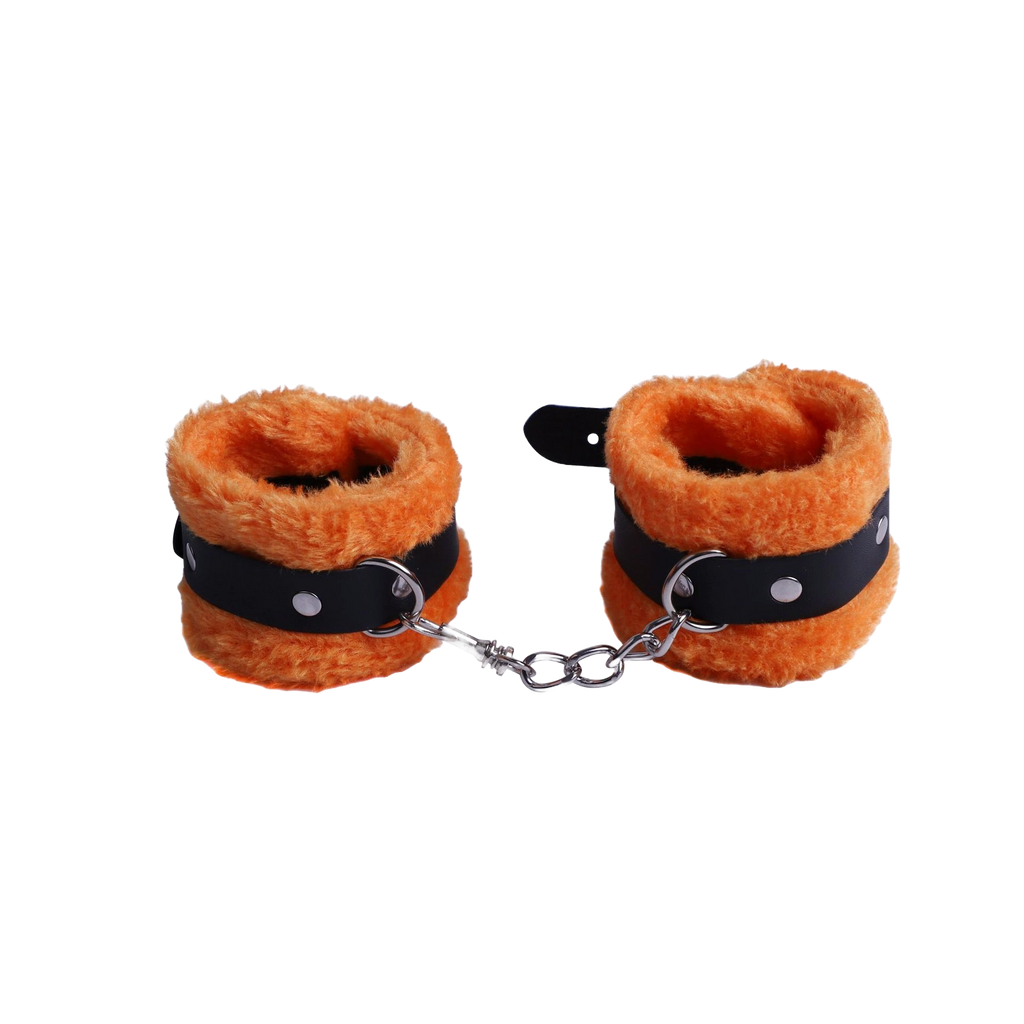 VelvetGrip PU Plush Handcuffs – Soft BDSM Restraint Toy for Adults