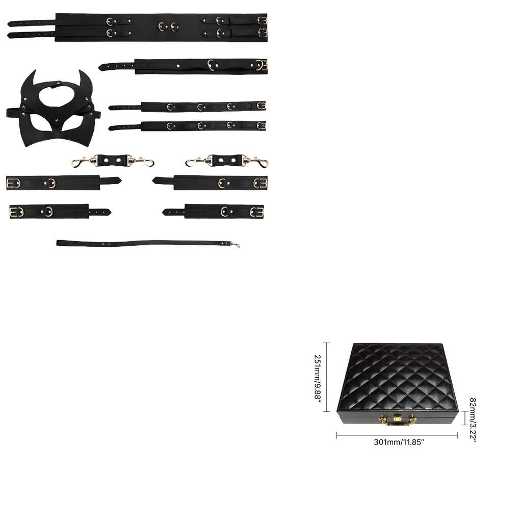VelvetBond Fashion Restraint Set – PU Leather Bondage Collection