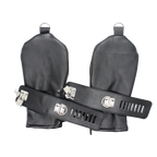 PawPlay Adjustable Leather Hand & Leg Restraints – BDSM Bondage Set