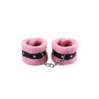 VelvetGrip PU Plush Handcuffs – Soft BDSM Restraint Toy for Adults