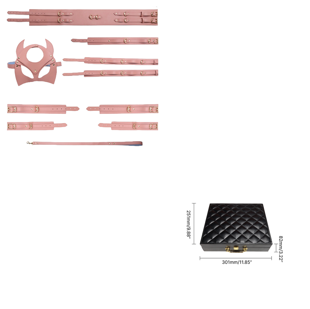 VelvetBond Fashion Restraint Set – PU Leather Bondage Collection