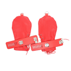 PawPlay Adjustable Leather Hand & Leg Restraints – BDSM Bondage Set