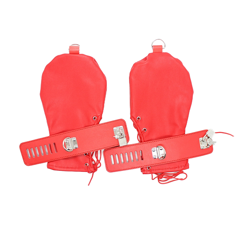 PawPlay Adjustable Leather Hand & Leg Restraints – BDSM Bondage Set