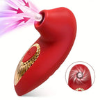 Red Breast Massager – 10 Frequency Sucking Vibrator for Women