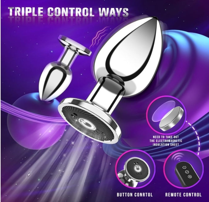 VibeControl Remote Anal Plug – 10-Mode Vibrating Prostate & Anal Massager for Couples