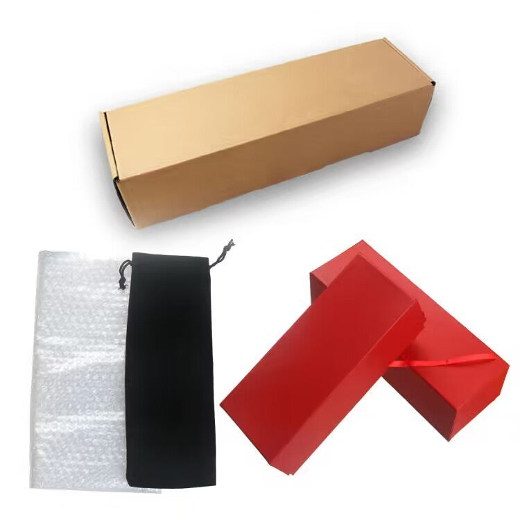 S-Curved Transparent Double-Headed Glass Toy for Women