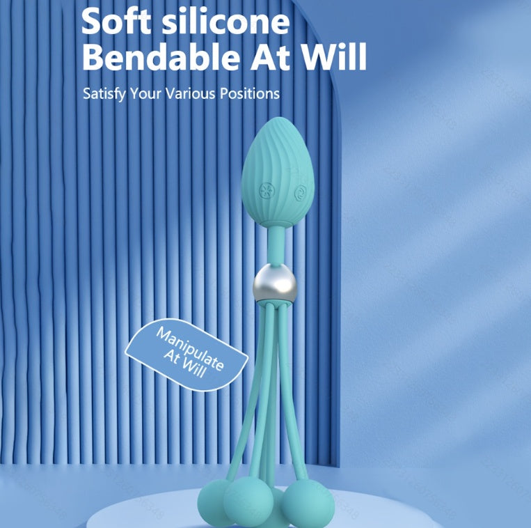 Vibrating Anal Plug With 6 Clitoris Vibrator Sex Toys