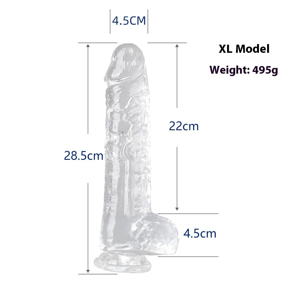 Seven Size Full Series Transparent Female Dildo