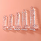 Seven Size Full Series Transparent Female Dildo