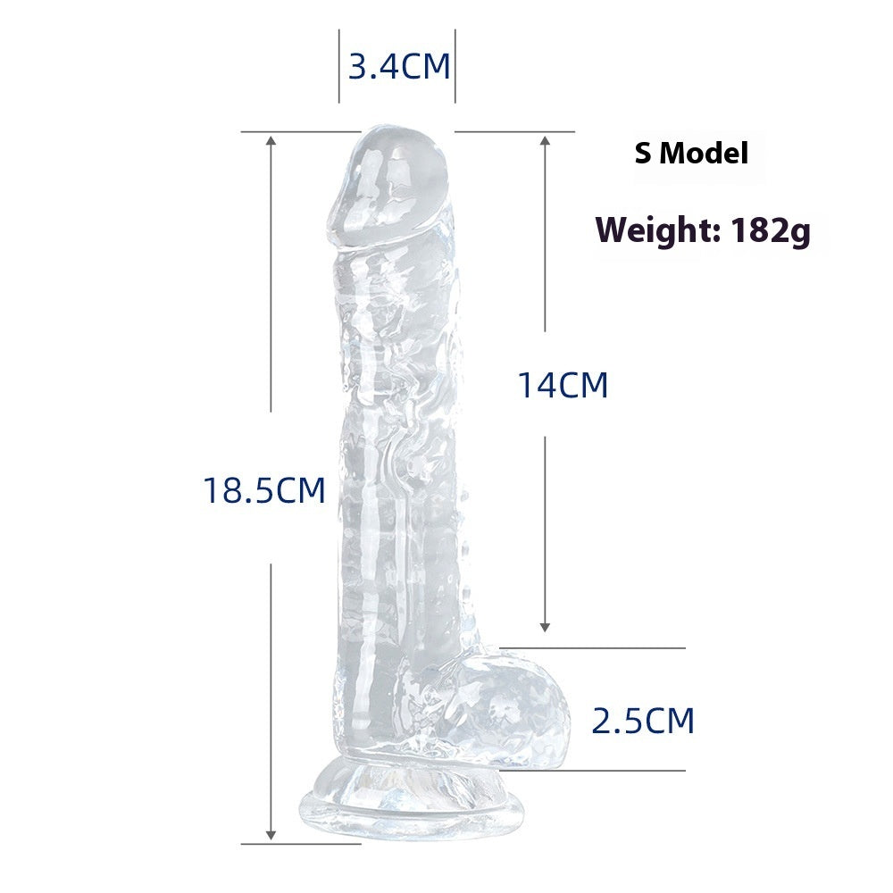 Seven Size Full Series Transparent Female Dildo