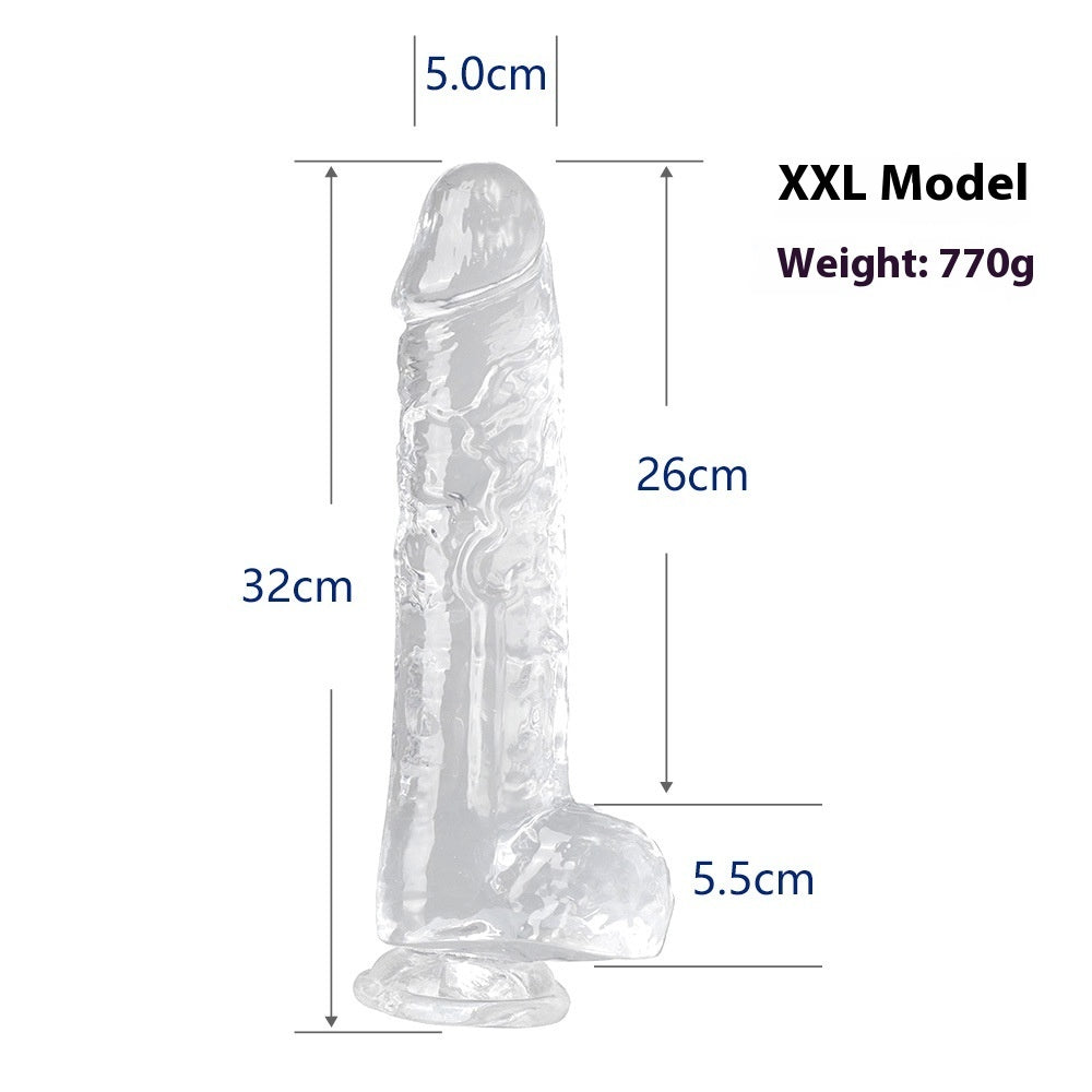 Seven Size Full Series Transparent Female Dildo