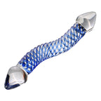 S-Curved Transparent Double-Headed Glass Toy for Women