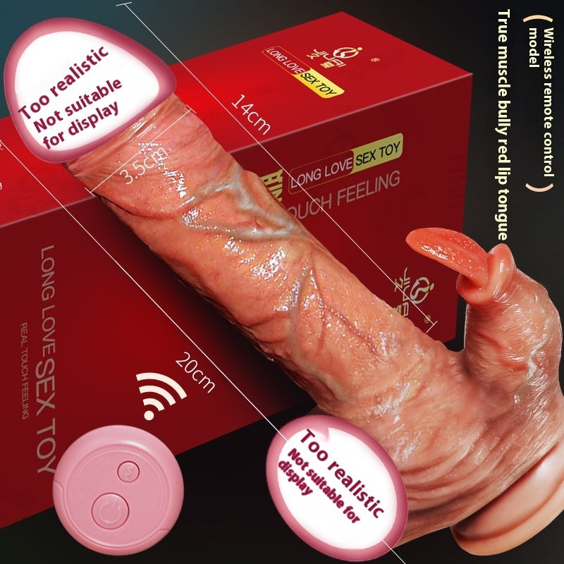 RealMotion Swing Heating Telescopic Dildo